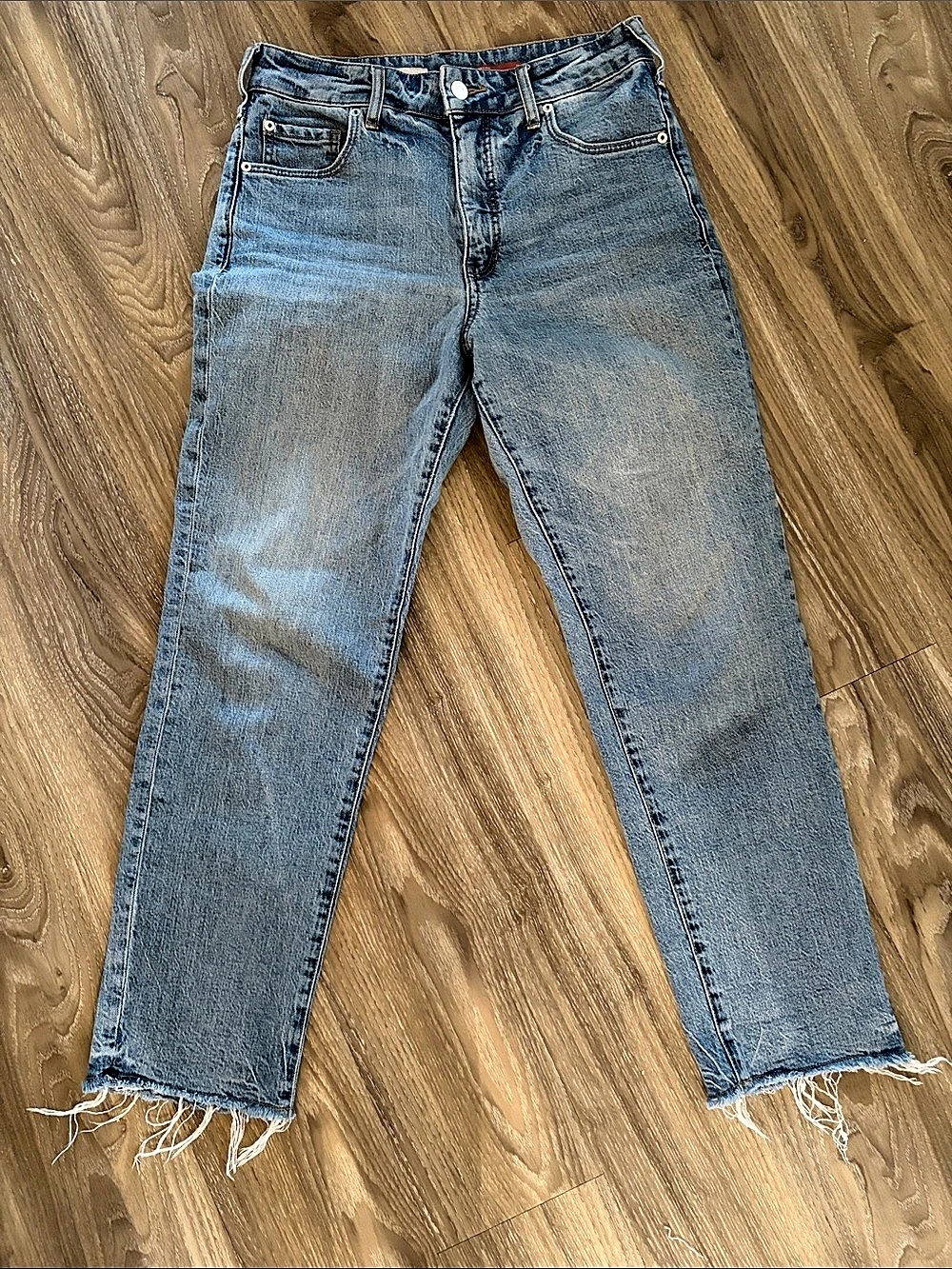 Anthropologie Pilcro Straight Leg Jeans in Blue Waist 28